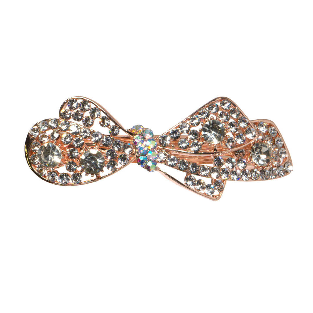 Rhinestone hair tie bow 1pc