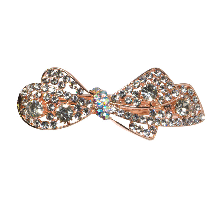 Rhinestone hair tie bow 1pc