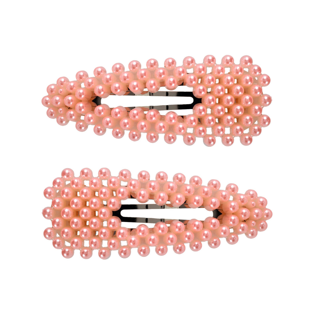 Pearl hair clip clik clak 2pcs