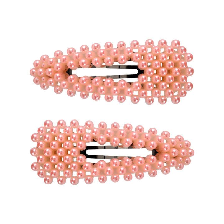 Pearl hair clip clik clak 2pcs