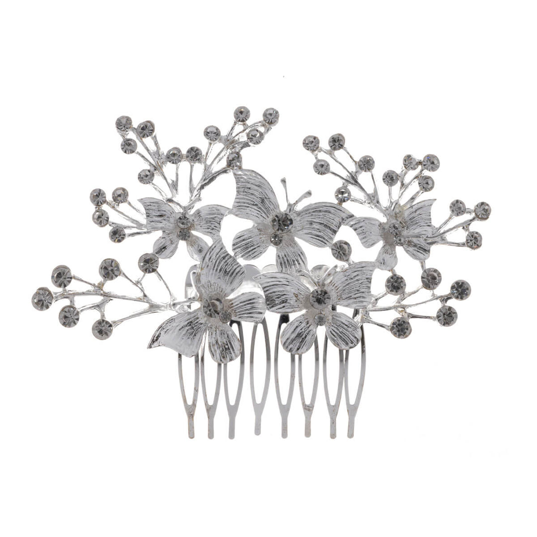 Hår smycken frisyr sida kamfjärilar 1 st