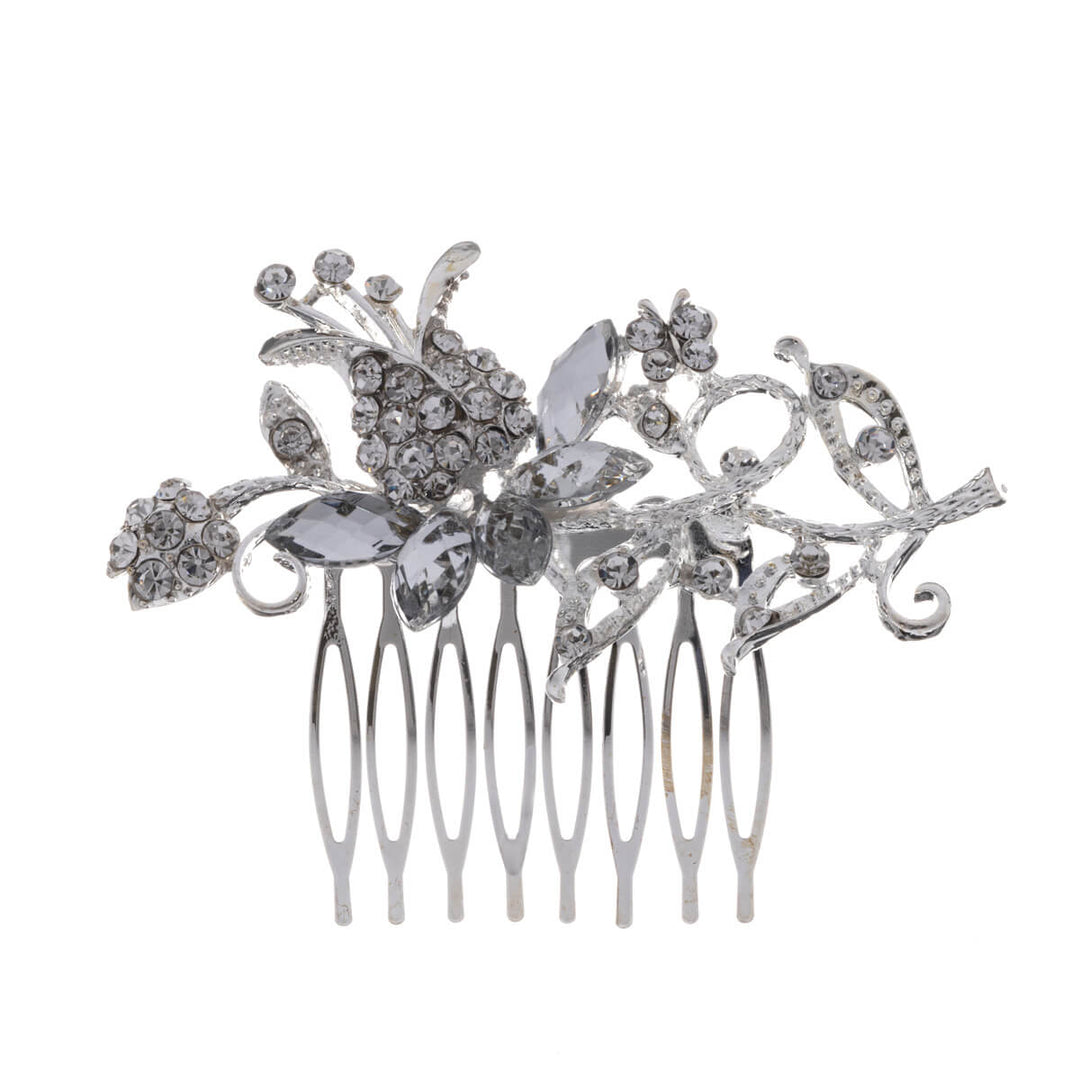 Hairpiece for hairstyle side comb flower 1pc