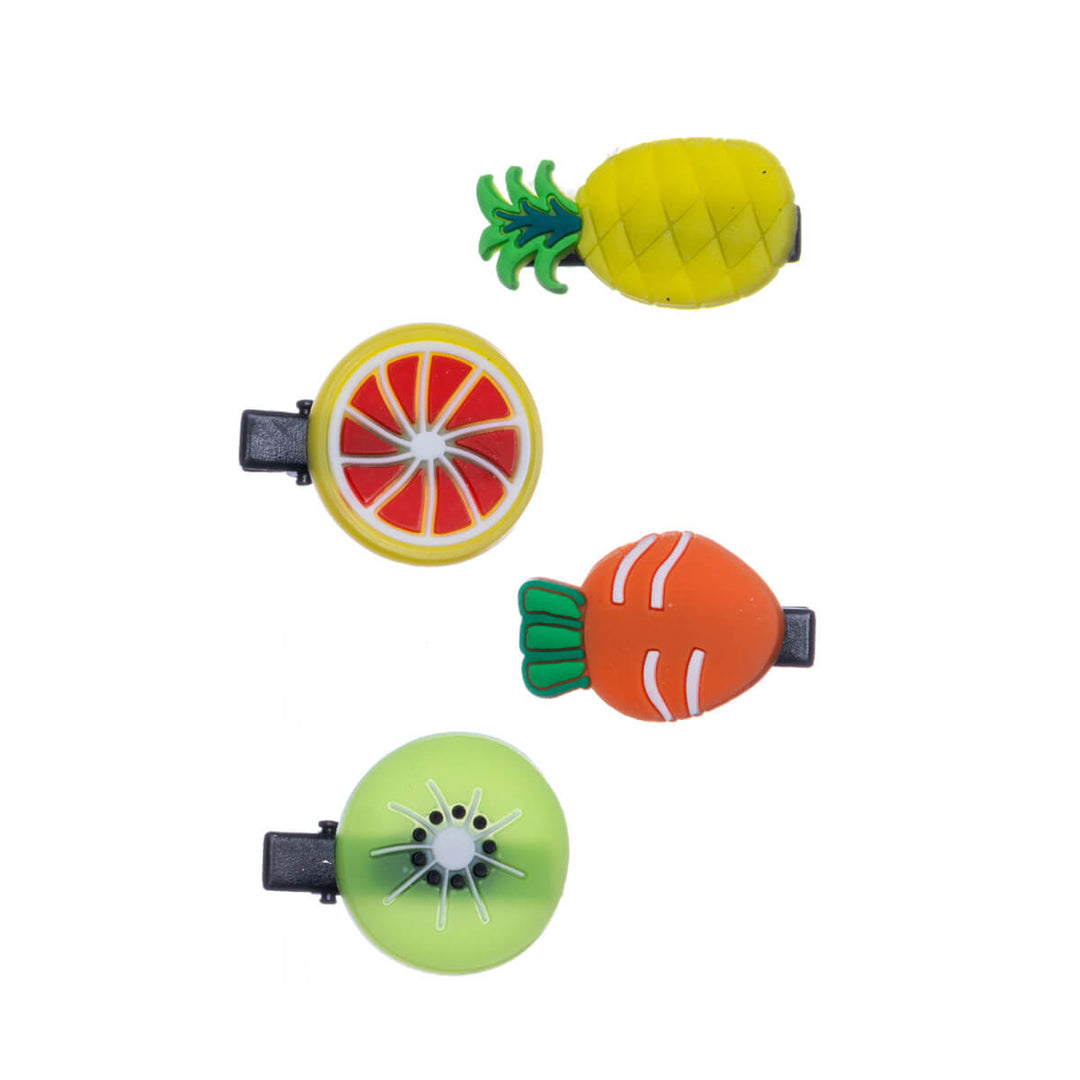 Children's fruit hair clips 4pcs