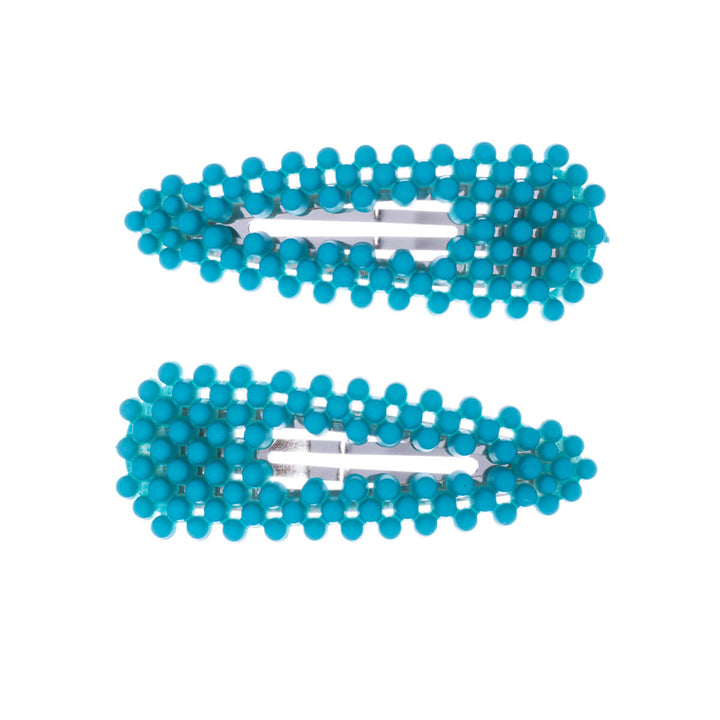 Colored Pearl Clik Clak Hair Clip 2pcs