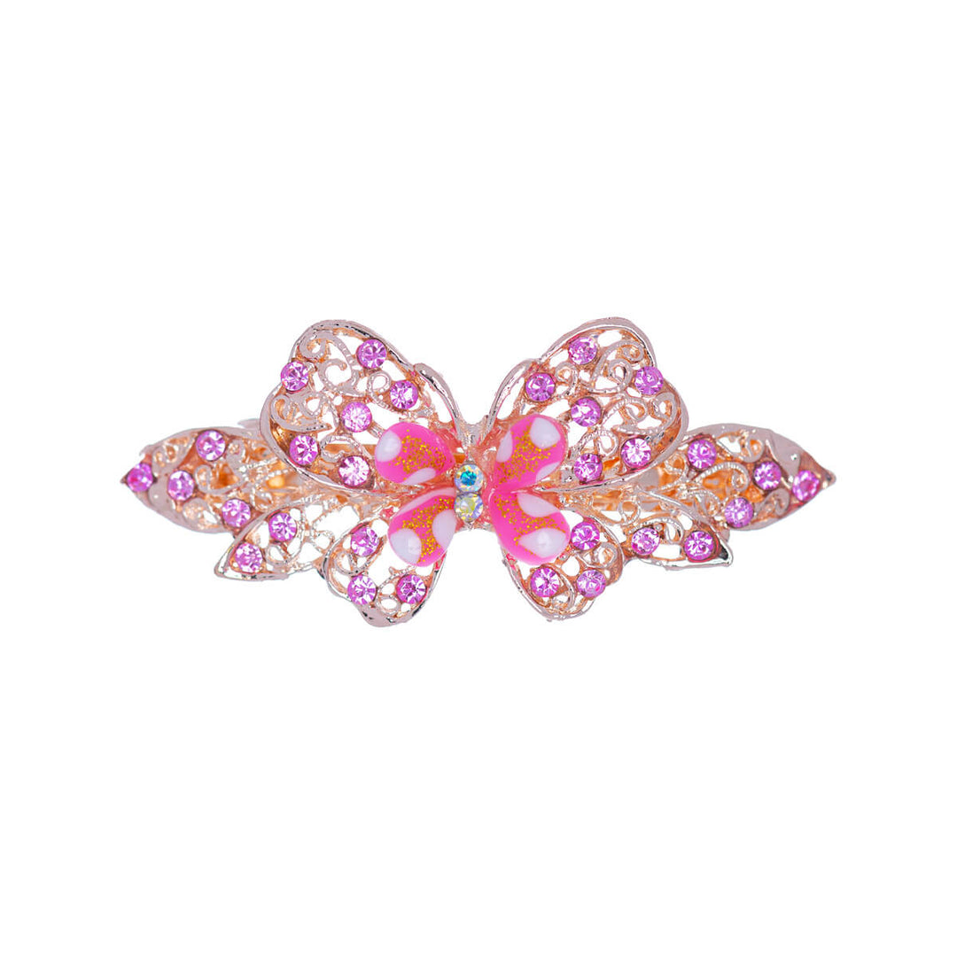 Glittering hair buckle butterfly 1pcs