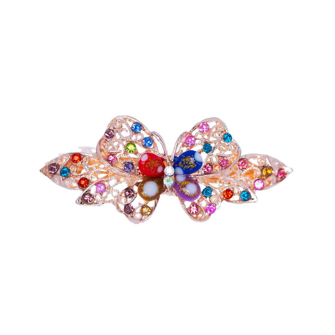 Glittering hair buckle butterfly 1pcs