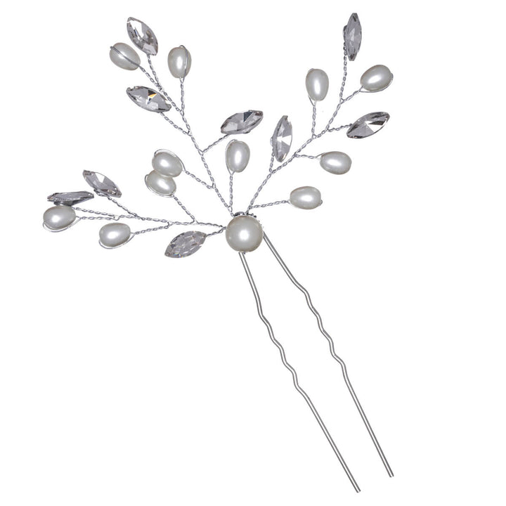 Andligt hårstycke med glasstenar 1 st