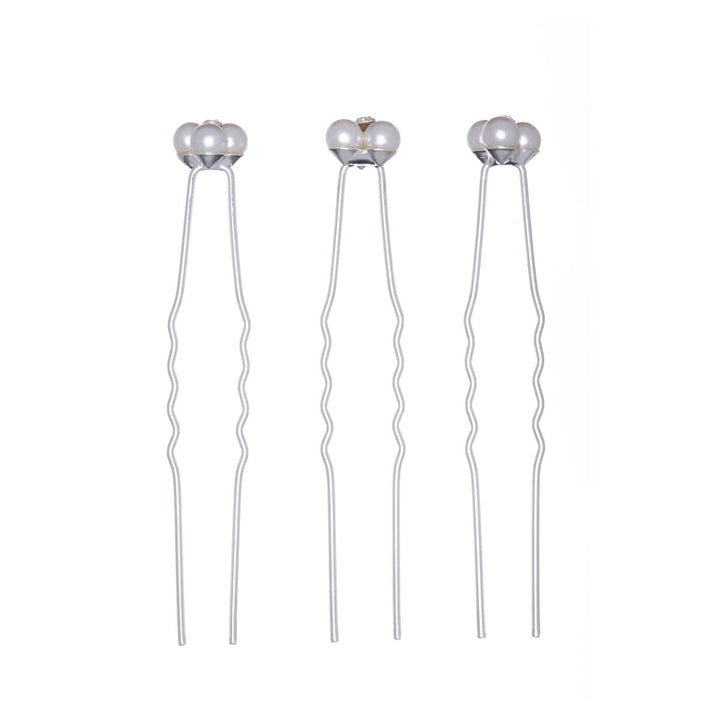 Andlig pärlstift hårsmycken 3st