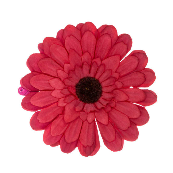 Flat flower hair clip 7.8cm 1pcs