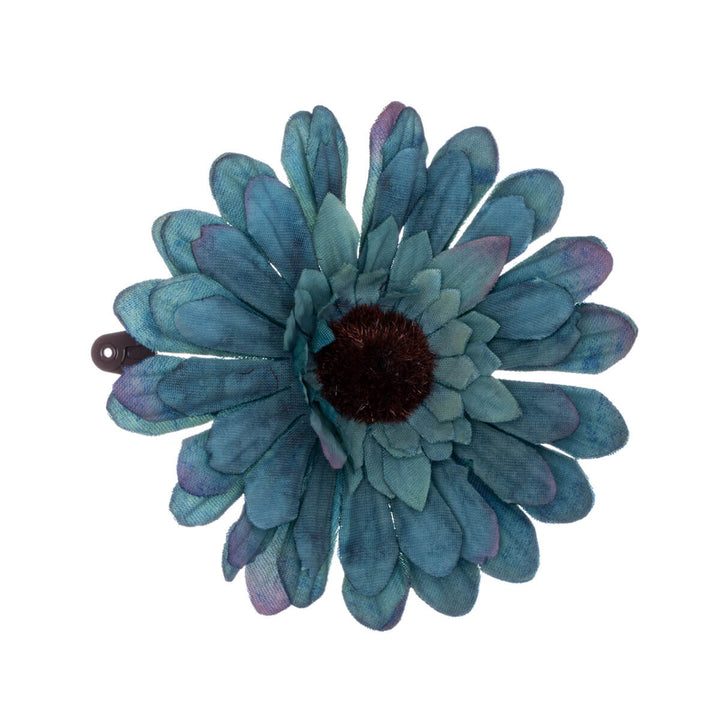 Flat flower hair clip 7.8cm 1pcs