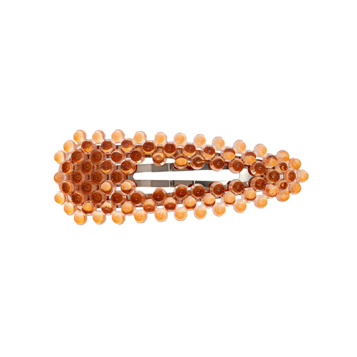 Coloured pearl clik clak hair clip 1pc