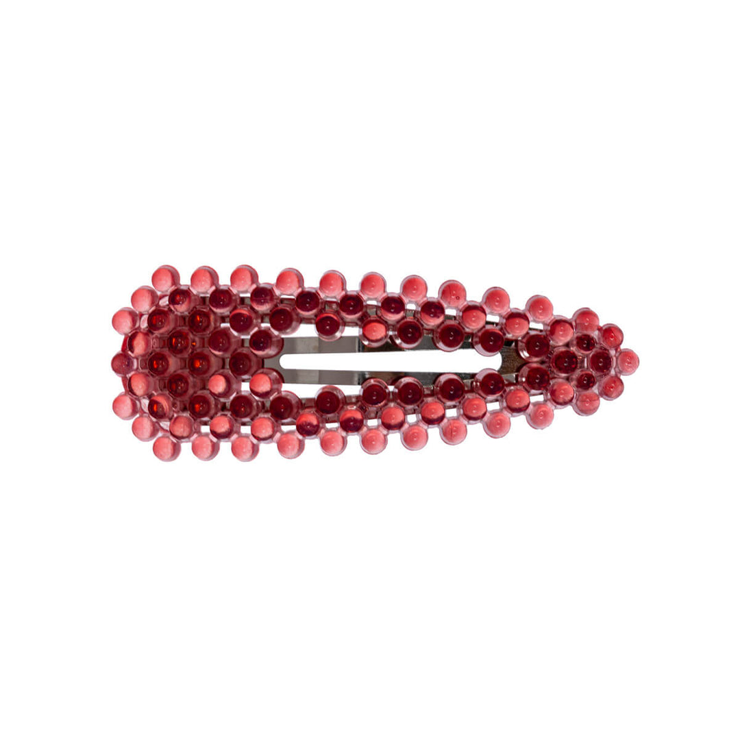 Coloured pearl clik clak hair clip 1pc