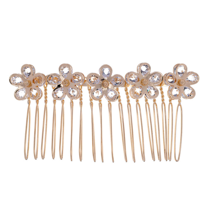 Flower decorative side comb hairband (7,7cm x 4cm)