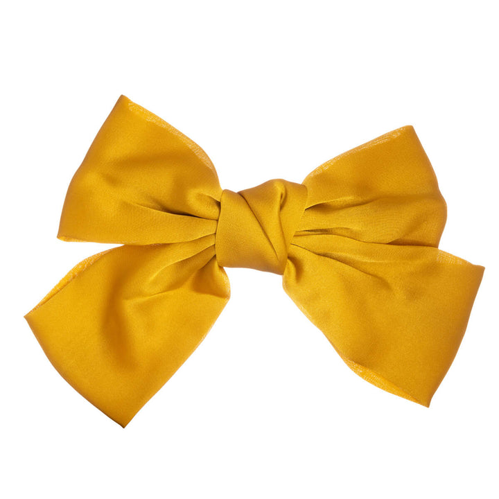 Big satin hair bow hair clip 15cm