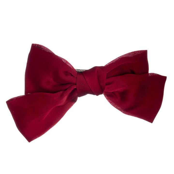 Big satin hair bow hair clip 15cm