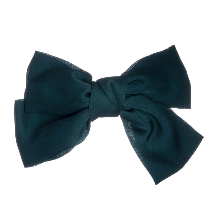 Big satin hair bow hair clip 15cm