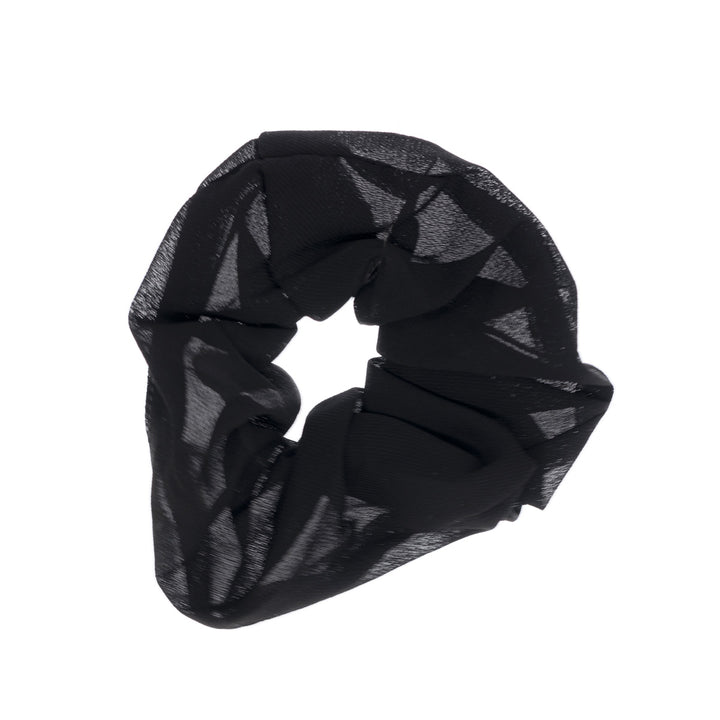 Monokrom scrunchie hår munk Ø 11 cm