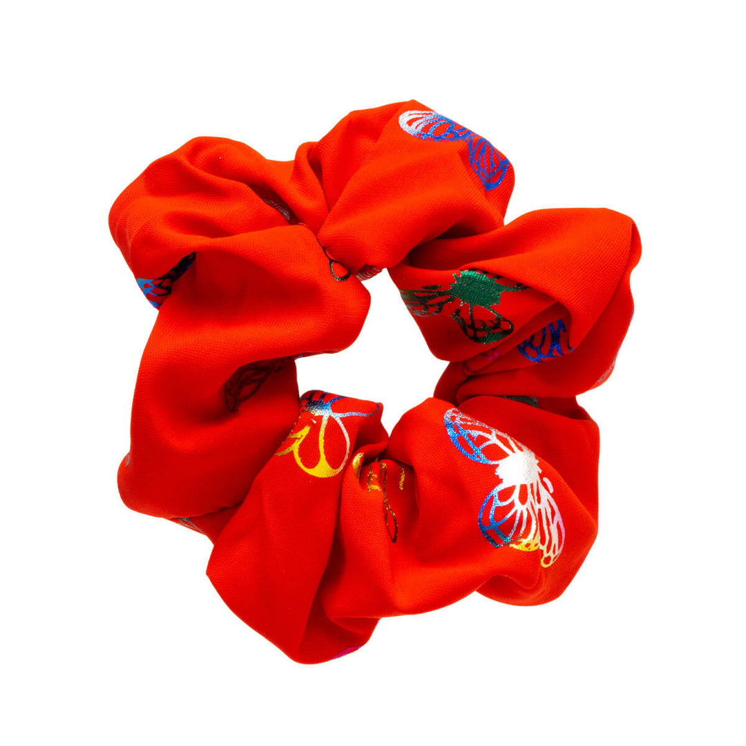 Fjärilsmönstrad Scrunchie Hair Donut Ø 10 cm