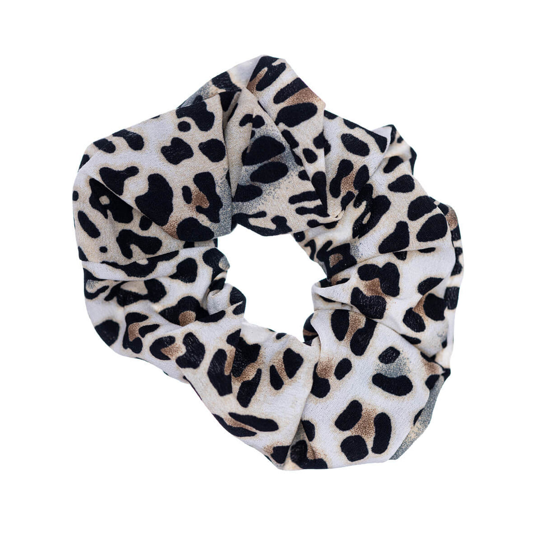 Leopard scrunchie hairpin ø 10cm