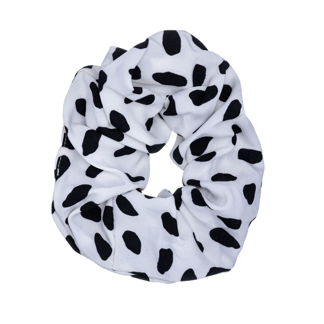 Ett prickat scrunchie hår kommer att Ø 10 cm