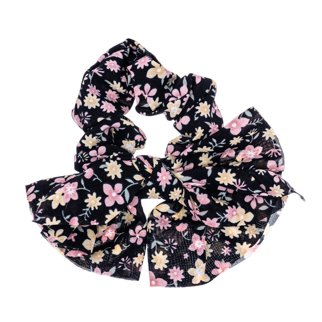 Rosette Scrunchie Hair Glonfine Flower Mönster