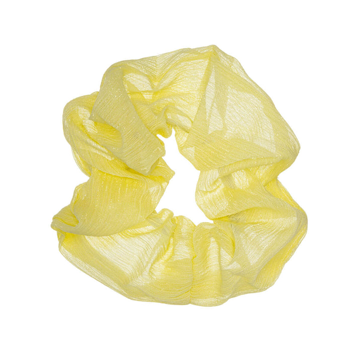 Gnistrande scrunchie hår munk 10cm