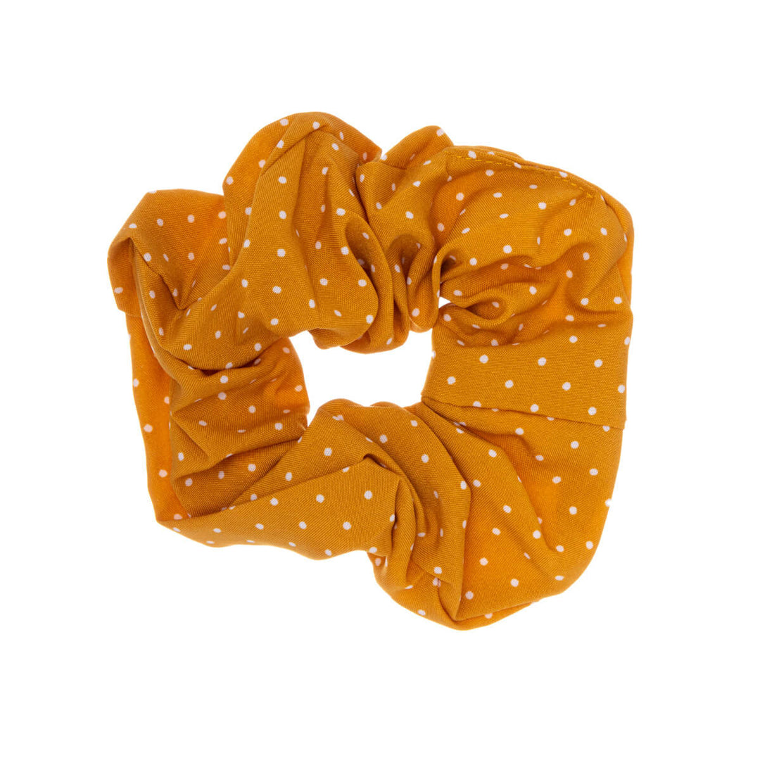 Ett prickat scrunchie hår kommer att Ø 10 cm