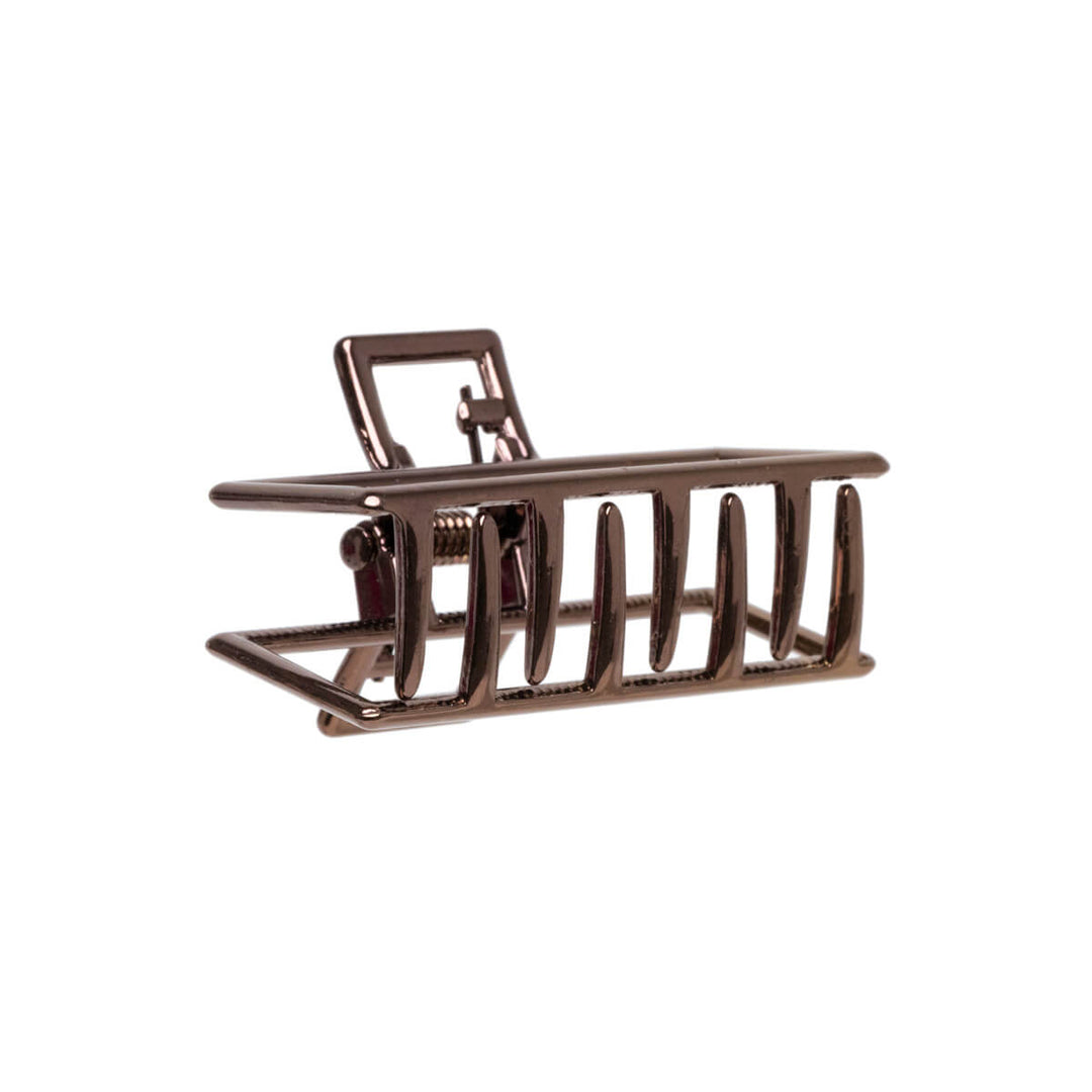 En liten rektangel av metallisk hajtandklipp 4,5 cm