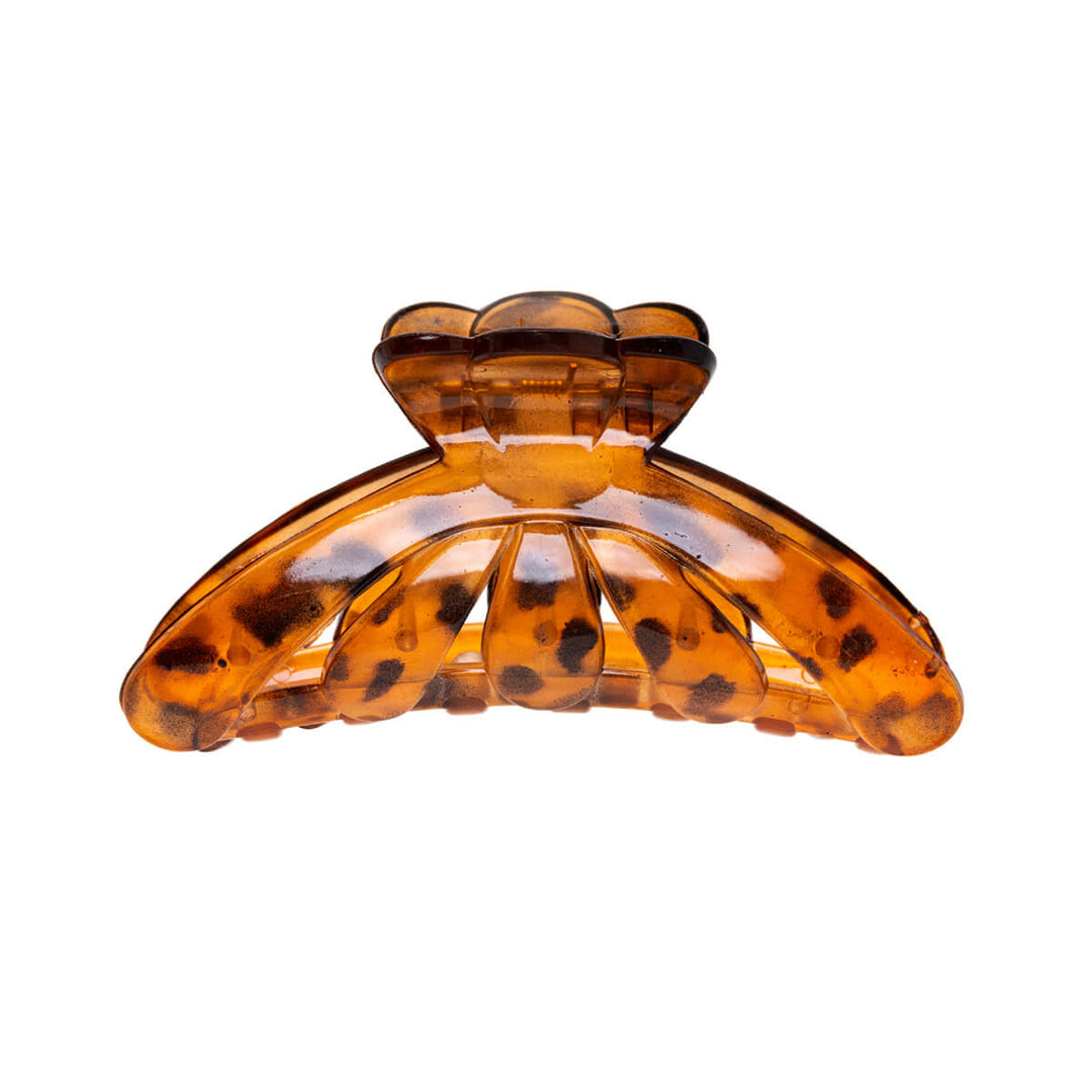 Curved lämnade hajtanden på hårklämma 12 cm