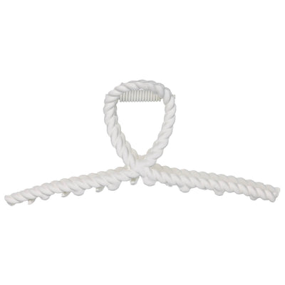 Rope shaped metal shark tooth hair clip 11cm