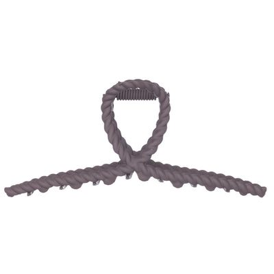 Rope shaped metal shark tooth hair clip 11cm