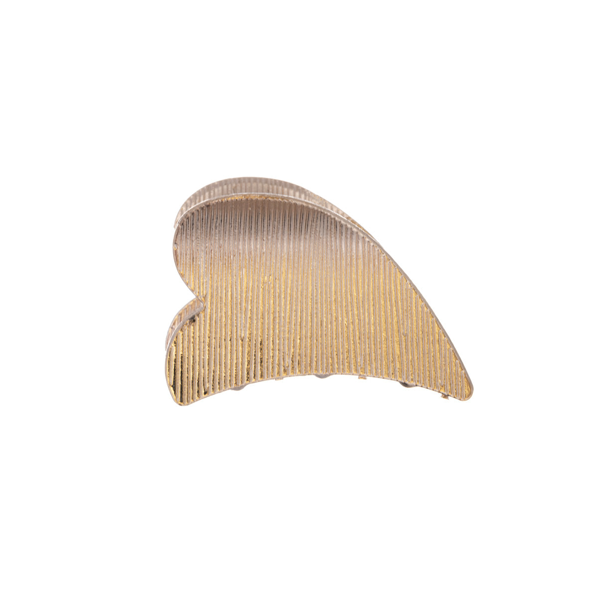 Metal heart shark tooth hair clip 4cm