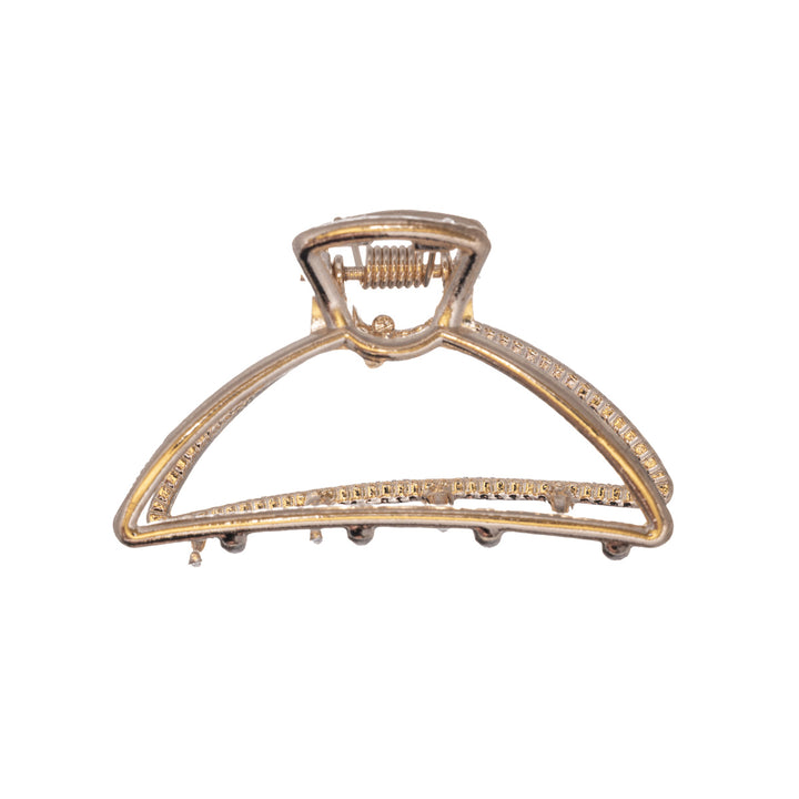 Elegant metal curved shark tooth hair clip 4,7cm