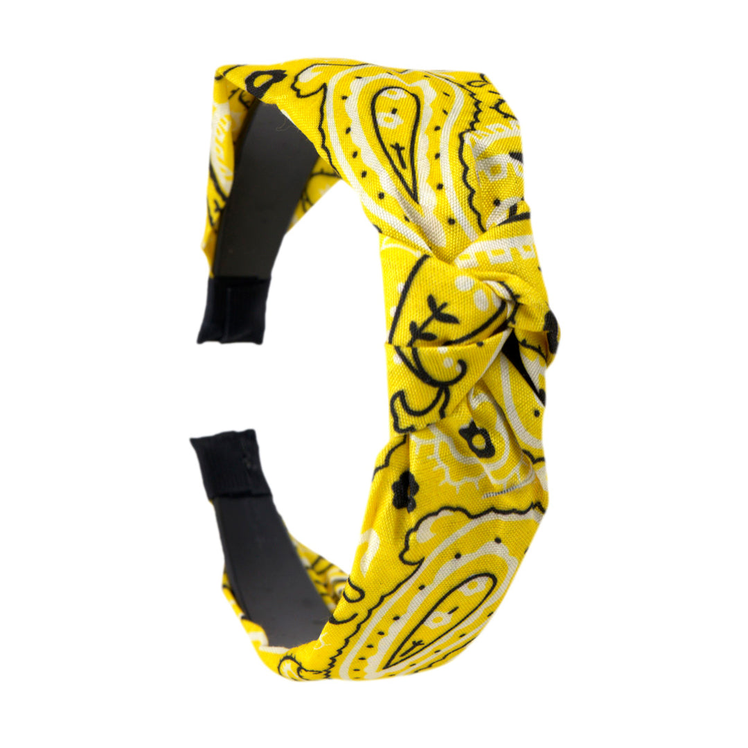 Bandana hairband with knot