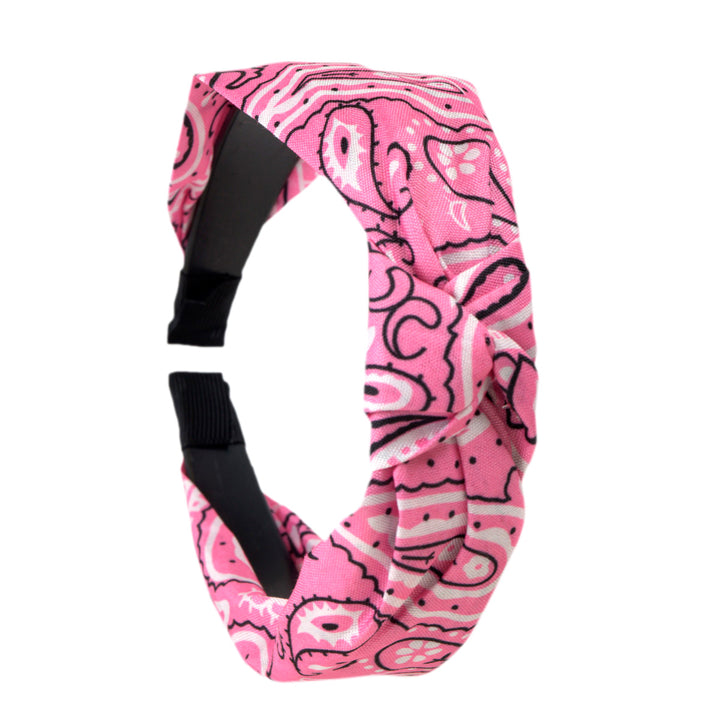 Bandana hairband with knot