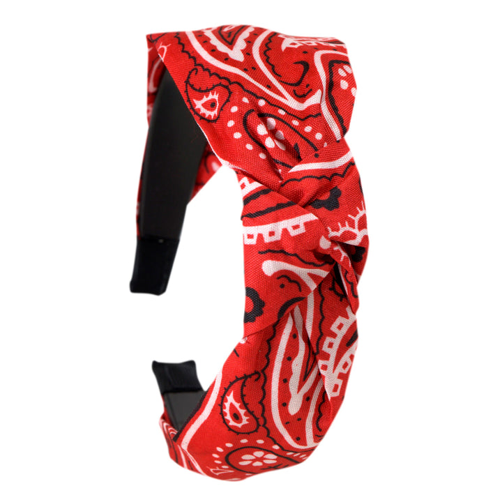 Bandana hairband with knot