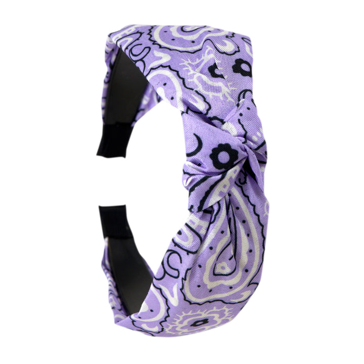 Bandana hairband with knot