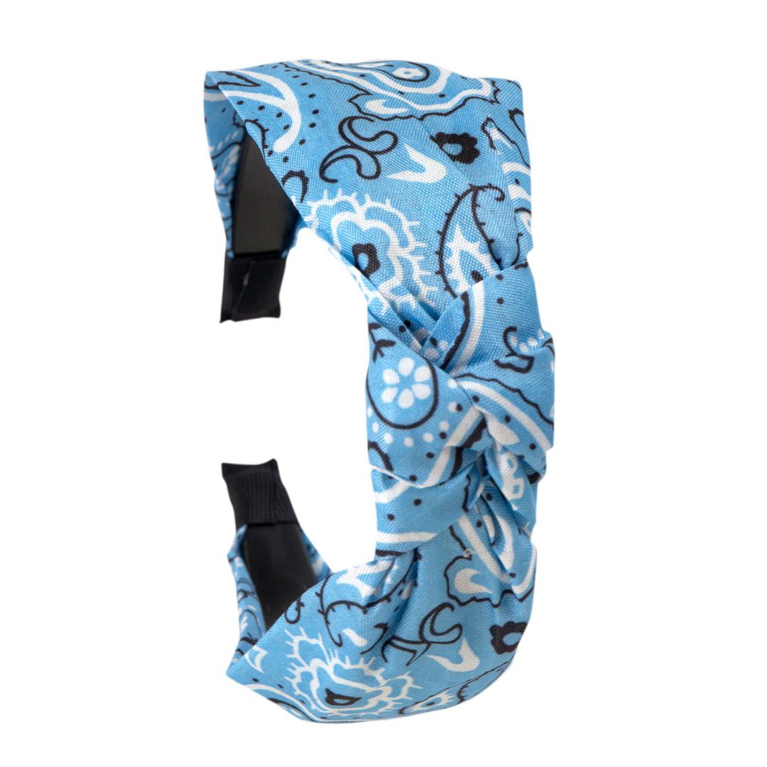 Bandana hairband with knot
