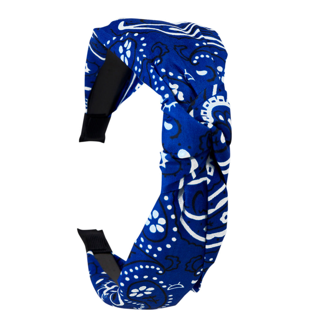 Bandana hairband with knot