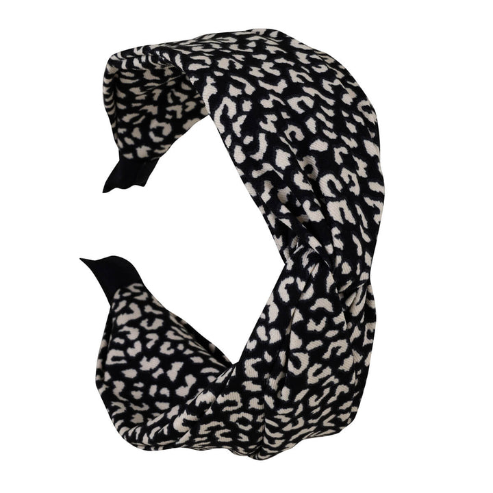 Bred fläckig mjuk hårkrage 7cm