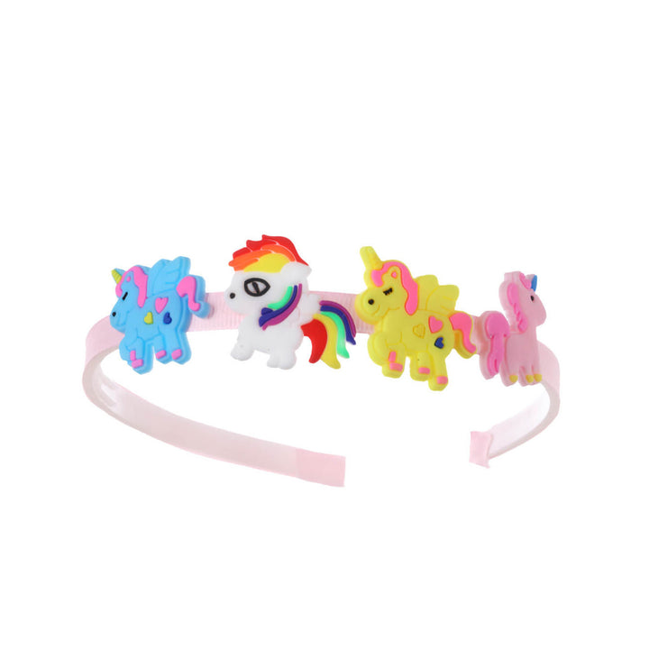 Unicorn children's hairband with decorations