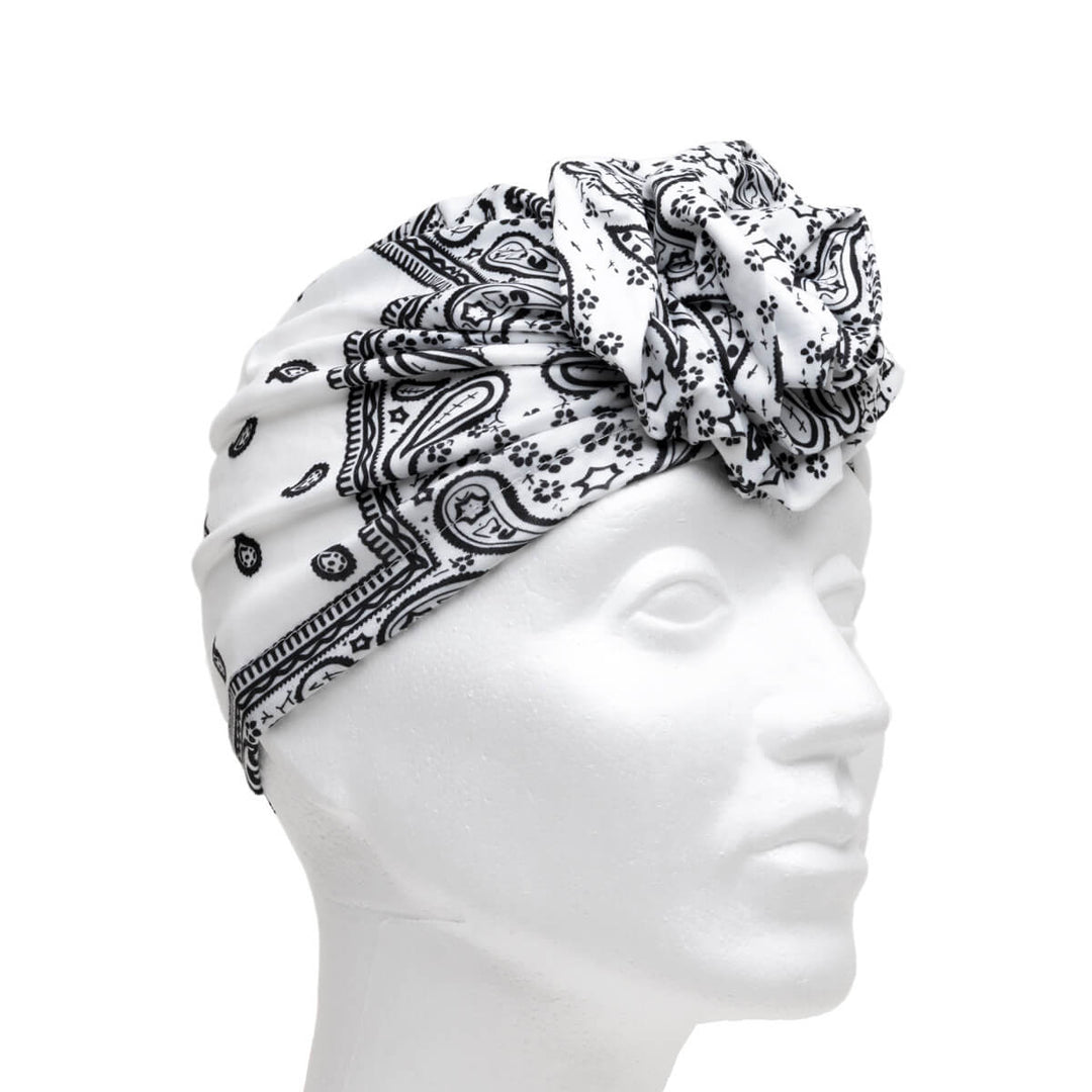 TURBANE ELASTIC HEALLINE PAIPLEY PRINT