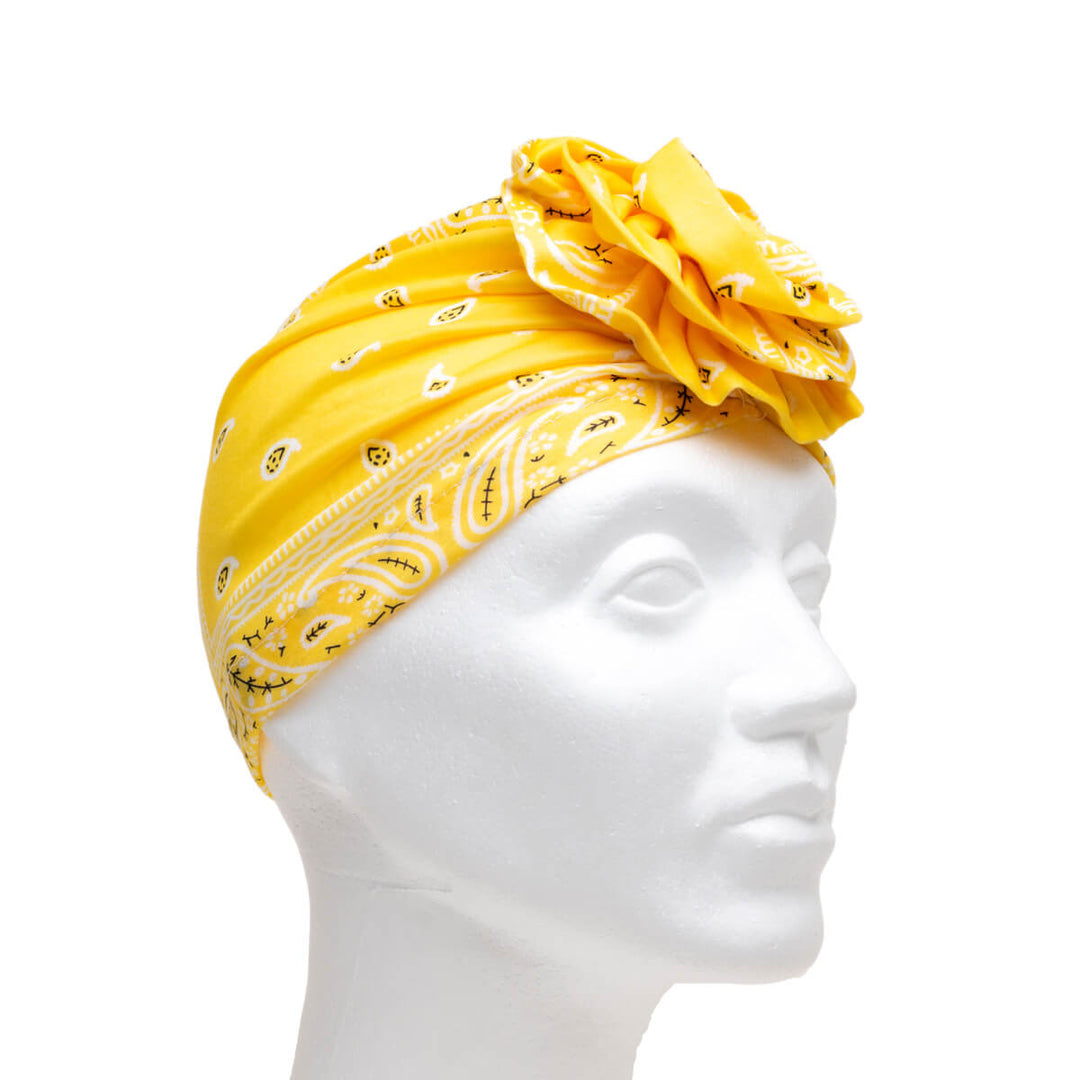 TURBANE ELASTIC HEALLINE PAIPLEY PRINT