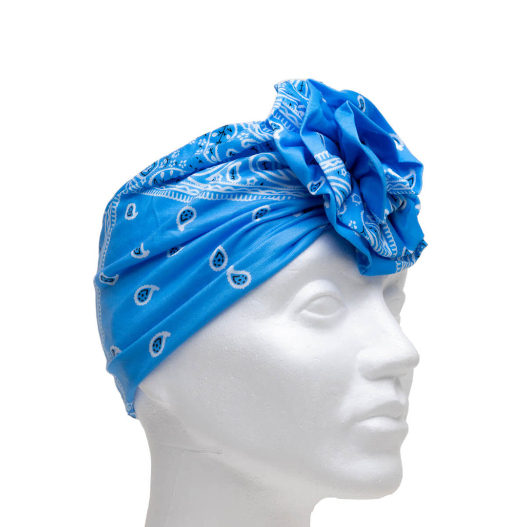 TURBANE ELASTIC HEALLINE PAIPLEY PRINT