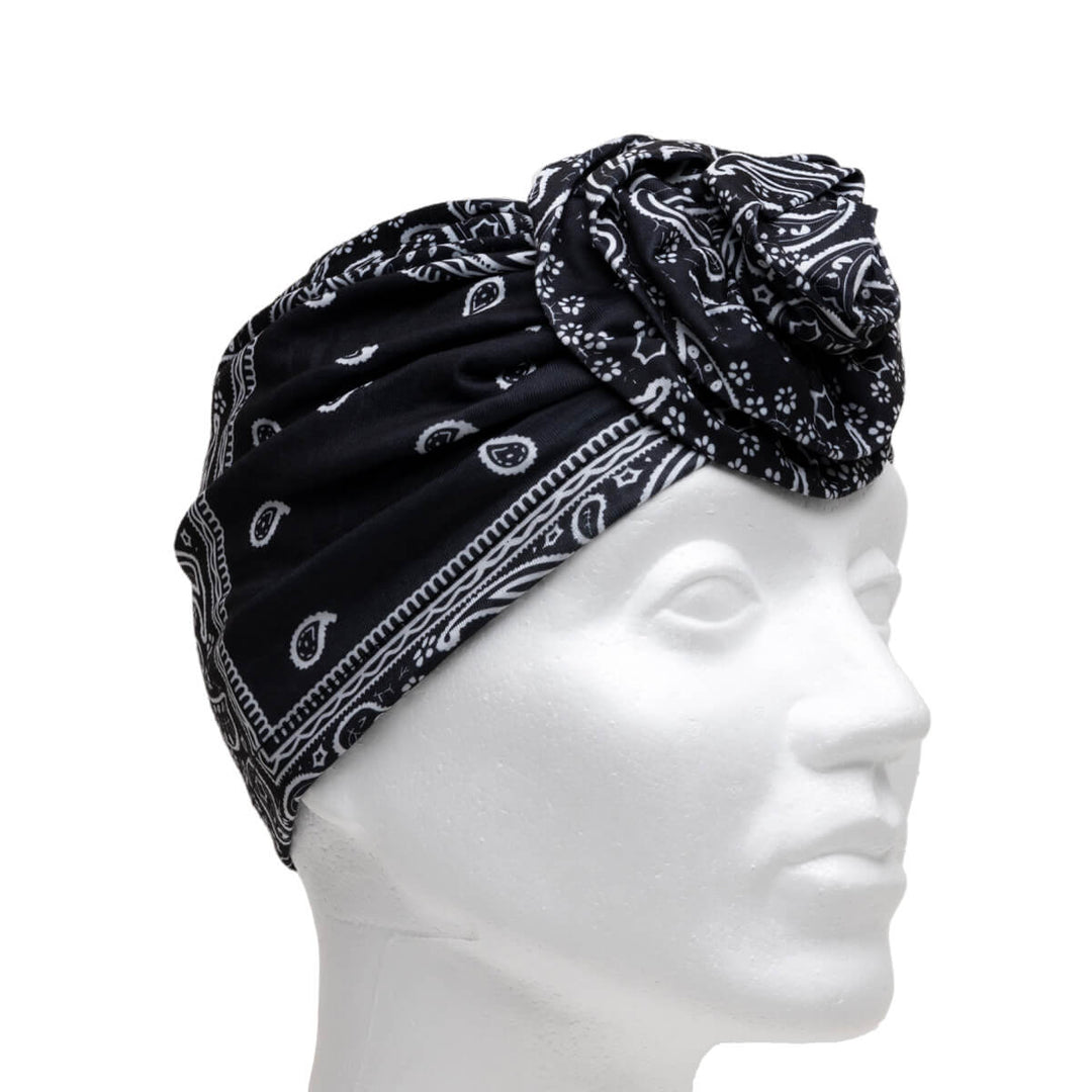 TURBANE ELASTIC HEALLINE PAIPLEY PRINT