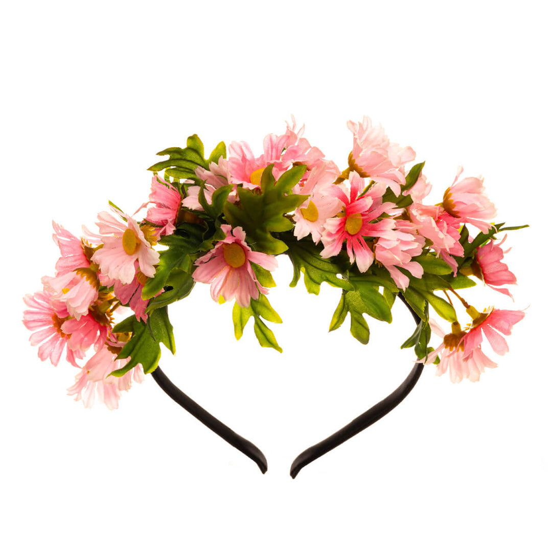 En blommakrage med en blommor vinrank