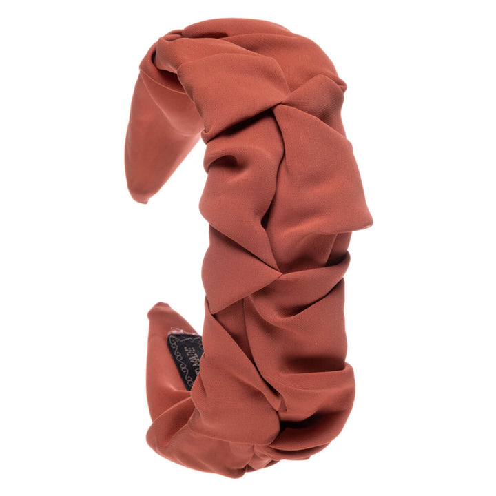 Skrynkligt brett monokromt hårband 5,5cm