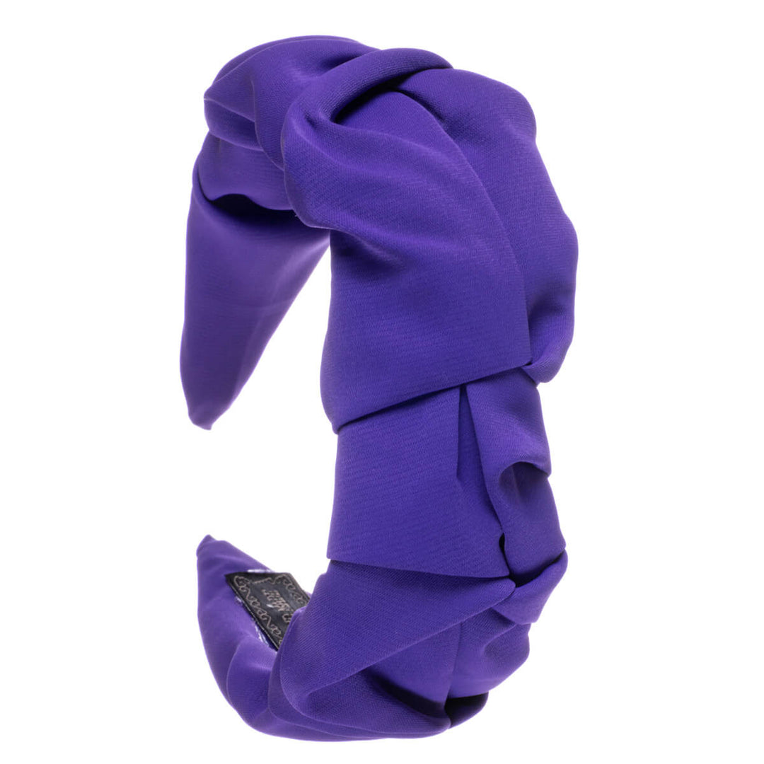 Skrynkligt brett monokromt hårband 5,5cm