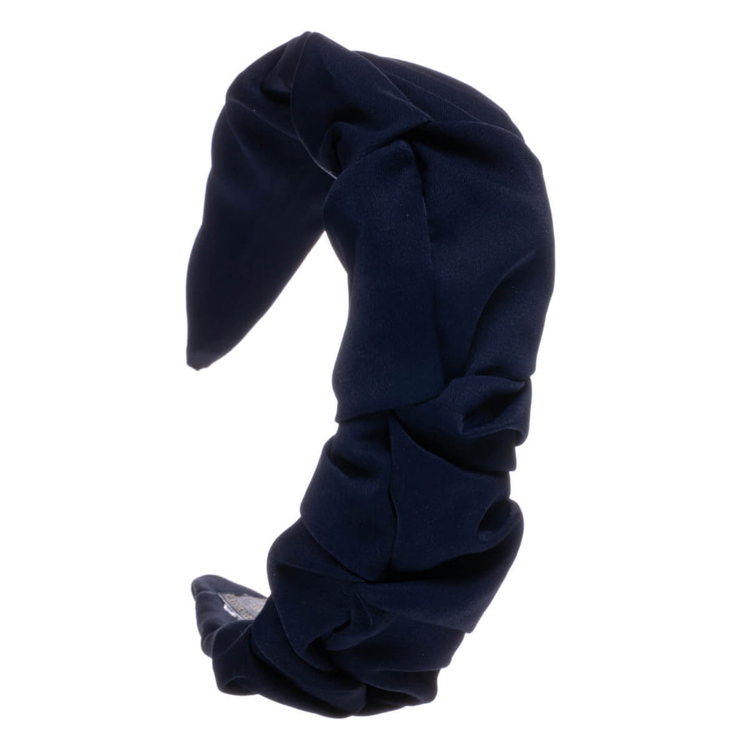 Skrynkligt brett monokromt hårband 5,5cm