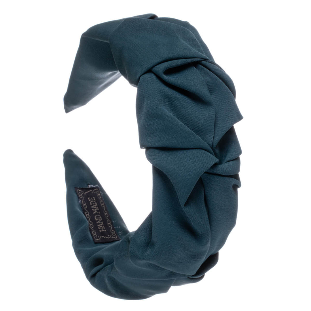 Skrynkligt brett monokromt hårband 5,5cm